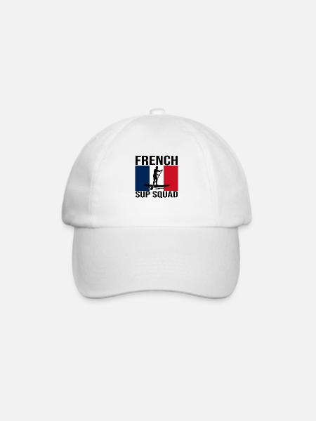 French SUP Squad Paddle-Shirt - Baseballkappe - Weiß/Weiß