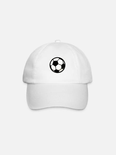 fussball - Baseballkappe - Weiß/Weiß