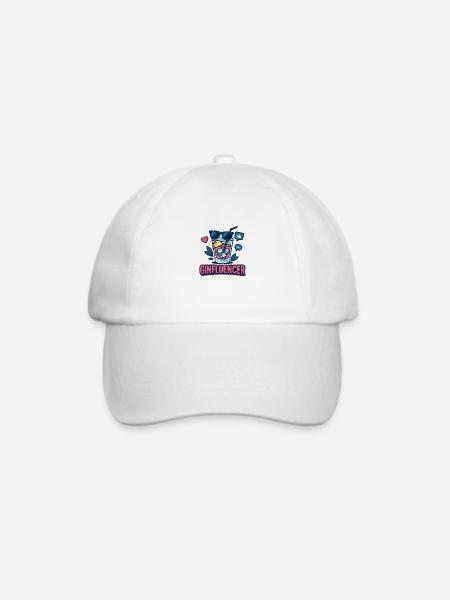 Ginfluencer - Baseballkappe - Weiß/Weiß