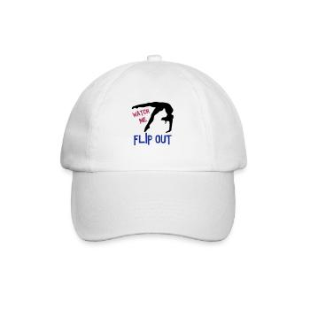 Turnen, Turnerin - Flip out - Baseballkappe - Weiß/Weiß - Vorne