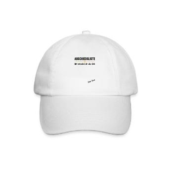 Abschiedsgeschenk Jobwechsel Kollege - Baseballkappe - Weiß/Weiß - Vorne