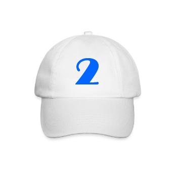 2 JAHRE. 2. JUBILÄUM. GEBURTSTAG 2 JAHRE. 2 - Baseballkappe - Weiß/Weiß - Vorne