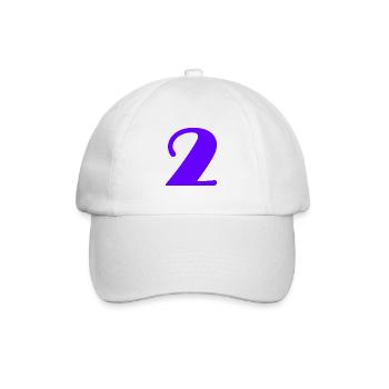 2. 2 JAHRE. 2. JUBILÄUM. GEBURTSTAG 2 JAHRE - Baseballkappe - Weiß/Weiß - Vorne