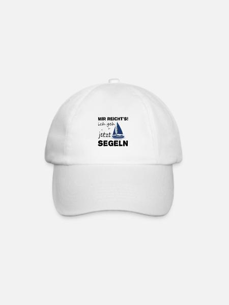 Segler Segelboot Segel See Meer Spruch - Baseballkappe - Weiß/Weiß