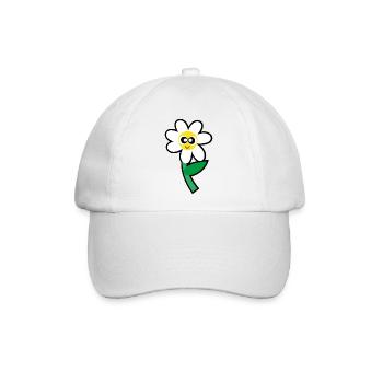 Flower / Blume - Baseballkappe - Weiß/Weiß - Vorne