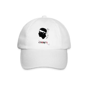 Korsika! - Baseballkappe - Weiß/Weiß - Vorne