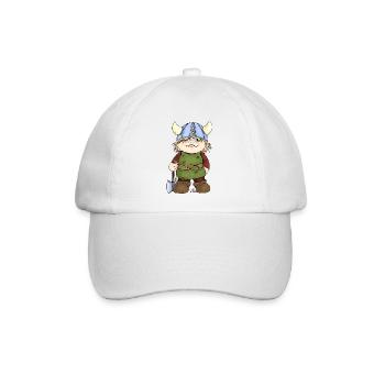 Erik, der kleine Wikinger - Baseballkappe - Weiß/Weiß - Vorne