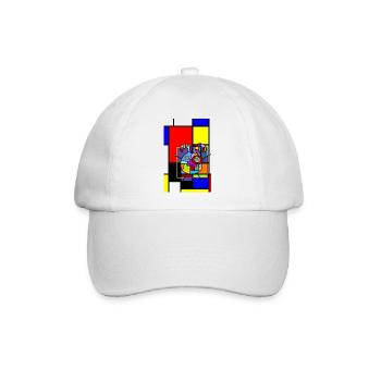 LOVE GEOMETRIC SHAPES - Baseballkappe - Weiß/Weiß - Vorne