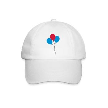 luftballons - Baseballkappe - Weiß/Weiß - Vorne