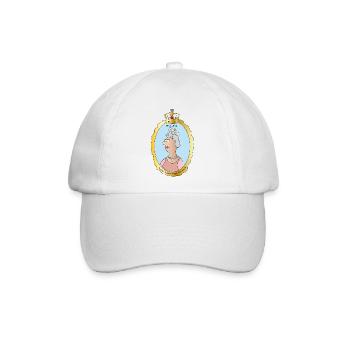Queen Elizabeth II - Baseballkappe - Weiß/Weiß - Vorne