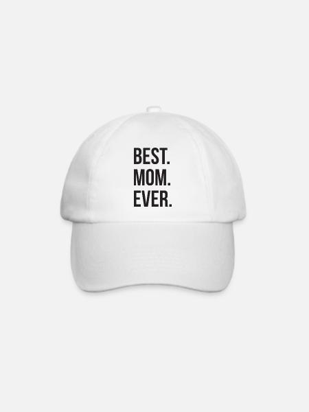 Best Mom Ever - Baseballkappe - Weiß/Weiß