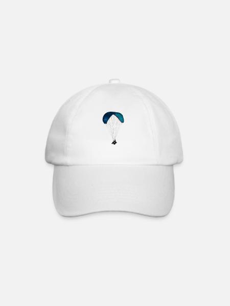 Gleitschirm - Baseballkappe - Weiß/Weiß