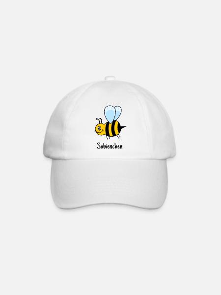 Sabienchen, Biene, Honig, Sabine, Bienchen - Baseballkappe - Weiß/Weiß