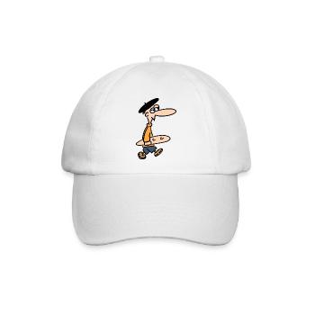 Franzose kauft Baguette - Baseballkappe - Weiß/Weiß - Vorne