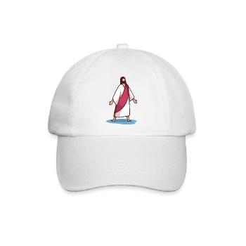 Unser Herr Jesus - Baseballkappe - Weiß/Weiß - Vorne
