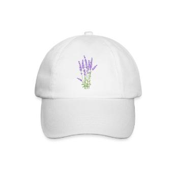 Bouquet aus provenzalischem Lavendel. - Baseballkappe - Weiß/Weiß - Vorne