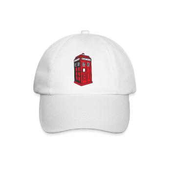 Police Box England - Baseballkappe - Weiß/Weiß - Vorne