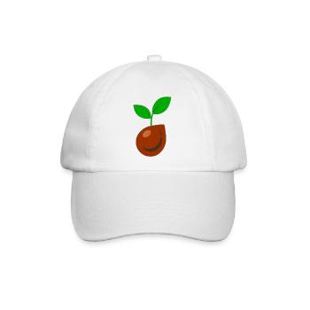 Pflanzensamen - Baseballkappe - Weiß/Weiß - Vorne