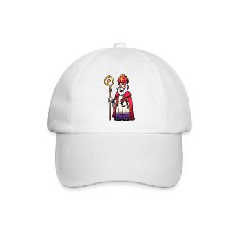 Heiliger Nikolaus - Baseballkappe - Weiß/Weiß - Vorne