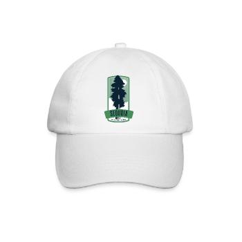 Sequoia National Park - Kalifornien - Baseballkappe - Weiß/Weiß - Vorne