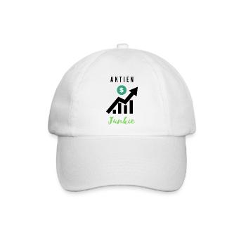 Aktien Junkie 1 - Baseballkappe - Weiß/Weiß - Vorne