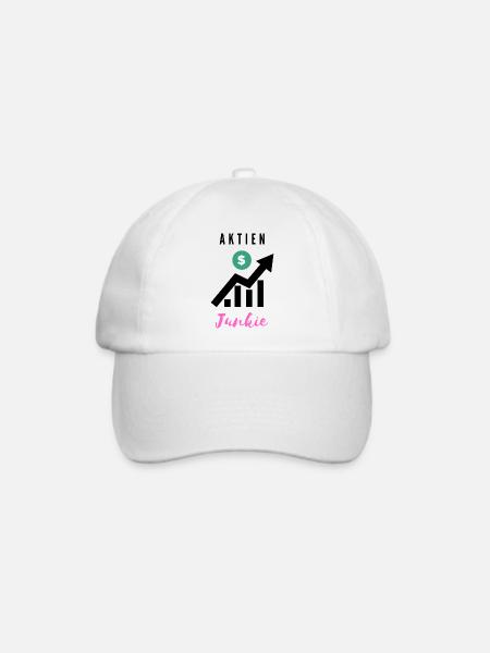 Aktienjunkie 3 - Baseballkappe - Weiß/Weiß