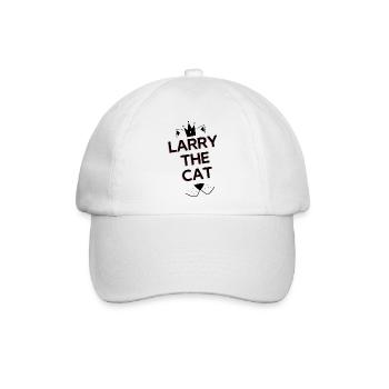 Larry die Katze - Baseballkappe - Weiß/Weiß - Vorne