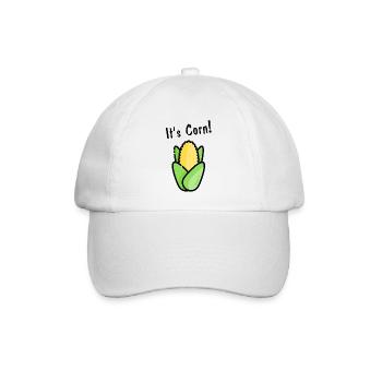 It's corn! - Baseballkappe - Weiß/Weiß - Vorne