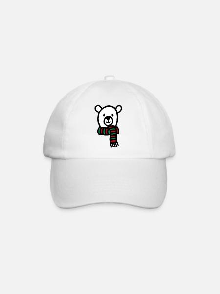 Eisbär weihnachten - Baseballkappe - Weiß/Weiß