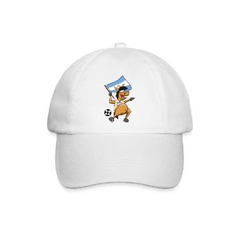 Argentinien Fan Pferd - Baseballkappe - Weiß/Weiß - Vorne