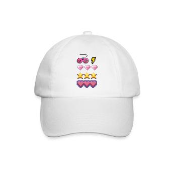 Liebe auf den ersten Blick online - Baseballkappe - Weiß/Weiß - Vorne