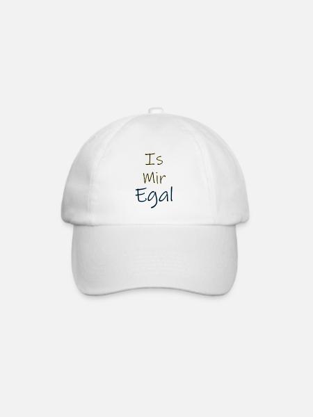 Is mir egal - Baseballkappe - Weiß/Weiß