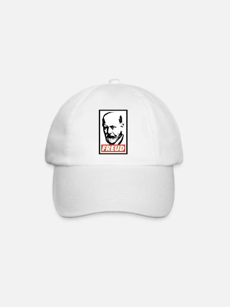 Sigmund Freud - Baseballkappe - Weiß/Weiß