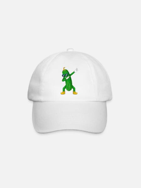 Nugget Gurke - Baseballkappe - Weiß/Weiß