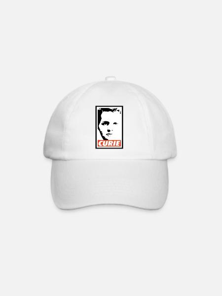 Marie Curie - Baseballkappe - Weiß/Weiß