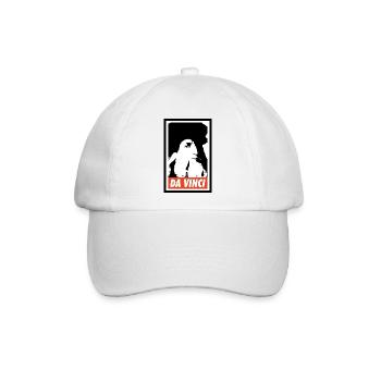Leonardo da Vinci - Baseballkappe - Weiß/Weiß - Vorne