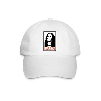 Kamala Harris - Baseballkappe - Weiß/Weiß - Vorne
