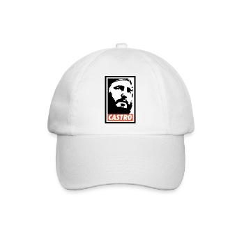 Fidel Castro - Baseballkappe - Weiß/Weiß - Vorne