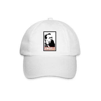 Friedrich Engels - Baseballkappe - Weiß/Weiß - Vorne