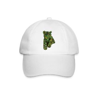 Leopard mal anders - Baseballkappe - Weiß/Weiß - Vorne
