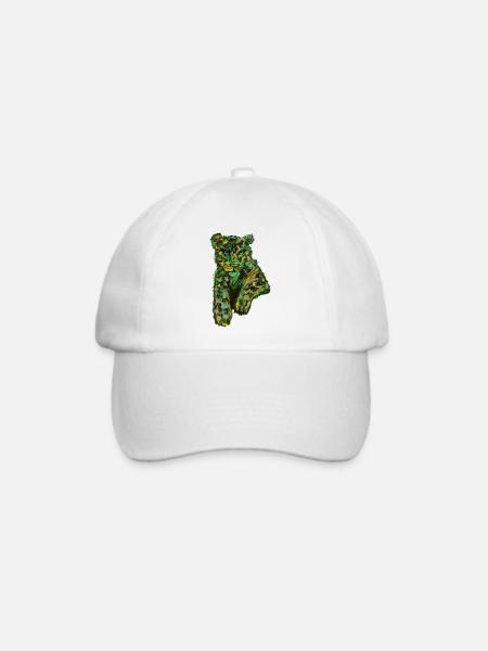 Leopard mal anders - Baseballkappe - Weiß/Weiß
