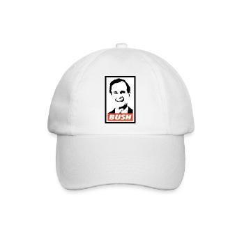 George H.W. Busch - Baseballkappe - Weiß/Weiß - Vorne