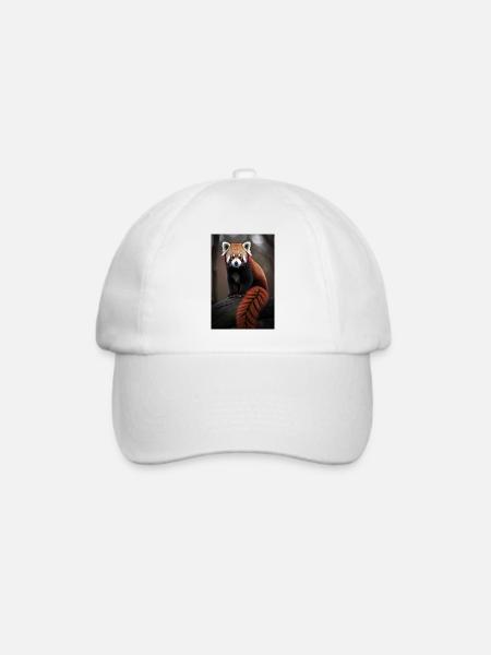 Roter Panda Kleiner Panda Süß Kawaii - Baseballkappe - Weiß/Weiß