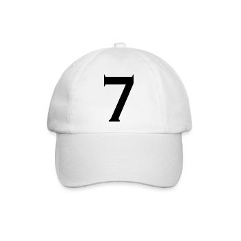 7 - Baseballkappe - Weiß/Weiß - Vorne