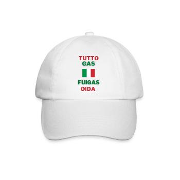 Tutto Gas Fuigas - Baseballkappe - Weiß/Weiß - Vorne