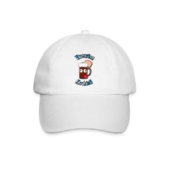 Bavarian Cocktail / Goaßmaß V2 - Baseballkappe - Weiß/Weiß - Vorne
