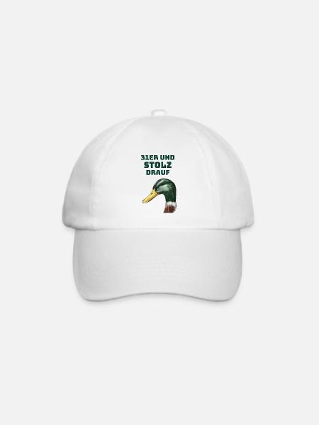 31er und stolz drauf - Baseballkappe - Weiß/Weiß