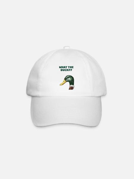 What the duck?? - Baseballkappe - Weiß/Weiß