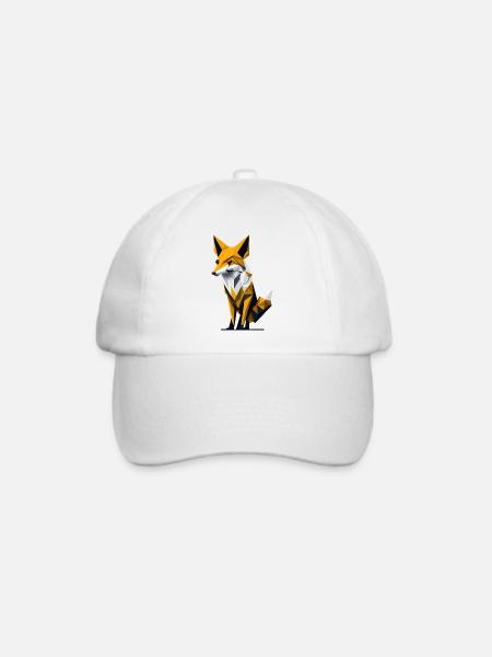 Polygon-Fuchs - Baseballkappe - Weiß/Weiß