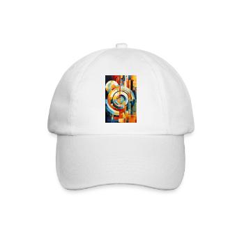 Zeitensprünge: Die moderne Kunst der Zeitmaschine - Baseballkappe - Weiß/Weiß - Vorne